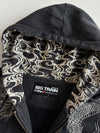 Big Train Osaka Dragon Embroidered Zip Hoodie with Wave Print Hood (2Xl)