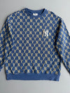 MLB New York Yankees | Blue Monogram Crewneck | (M)