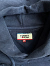 Vintage Tommy Jeans Navy Blue Logo Graphic Hoodie (L)
