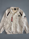 Vintage Nike Air Japanese Work Jacket | Cream Off-White Kanji Embroidered Rare Bomber (M)