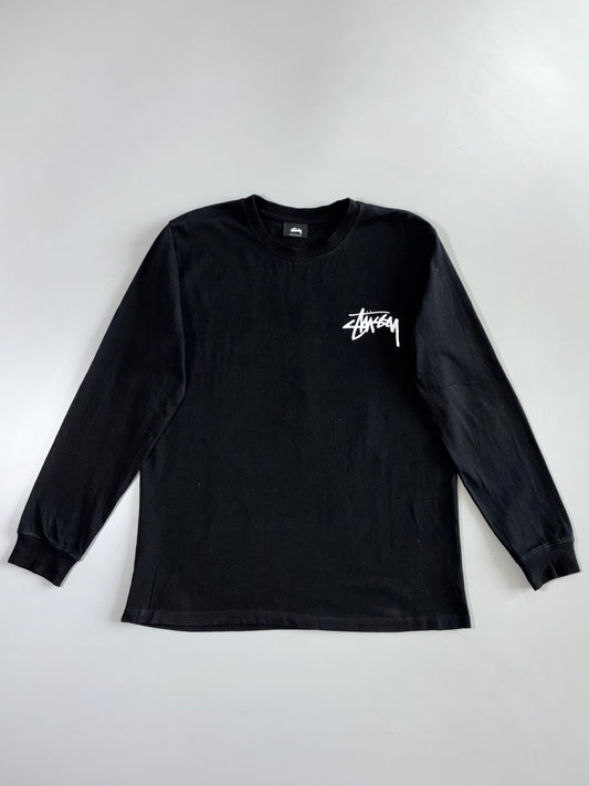 Stüssy Stock Logo Long Sleeve Tee (M)