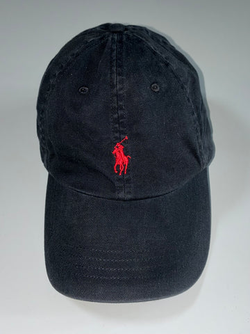 Polo Ralph Lauren Black Pony Cap (Adjustable)