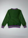Champion Green & Purple Striped Rib Sweatshirt  (M)