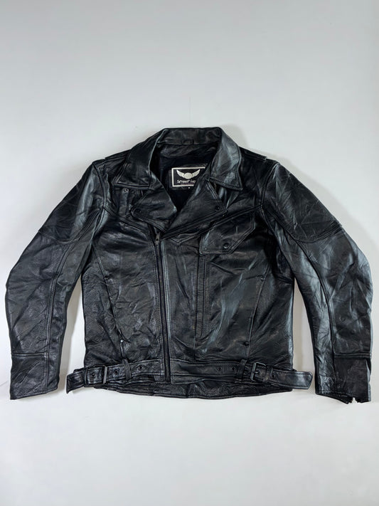 Street Legal Performance Pure Leather Biker Jacket (M)