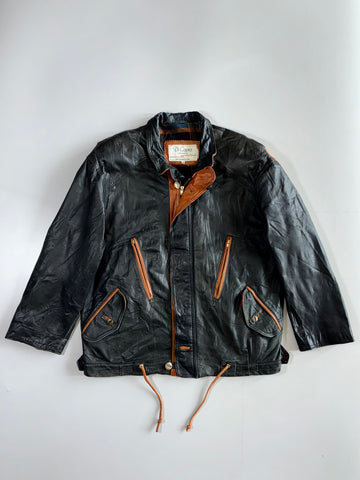 Di Capra International Two-Tone Leather Jacket (Xl)