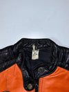 Orange & Black Leather Racing 
Vintage  Jacket (XS)