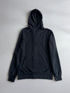Roots Canada Zip-Up Hoodie Black Full Zip Hoodie with Camo Lined Hood  (S)