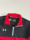 Under Armour Red & Black Quarter-Zip Performance Pullover Jacket (2XL)