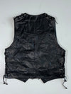 Vintage Fringe Concho Leather Vest (S)