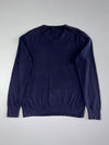 Polo Ralph Lauren Navy V-Neck Knit Sweater |  (M)