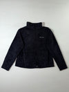 Columbia Black Textured Sherpa Fleece Full-Zip Jacket Women’s (L)