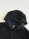 Nike Black Sherpa Fleece Zip Hoodie(Xl)
