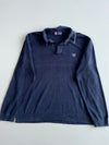 Chaps Navy Quarter-Placket Polo Sweater(2XL)