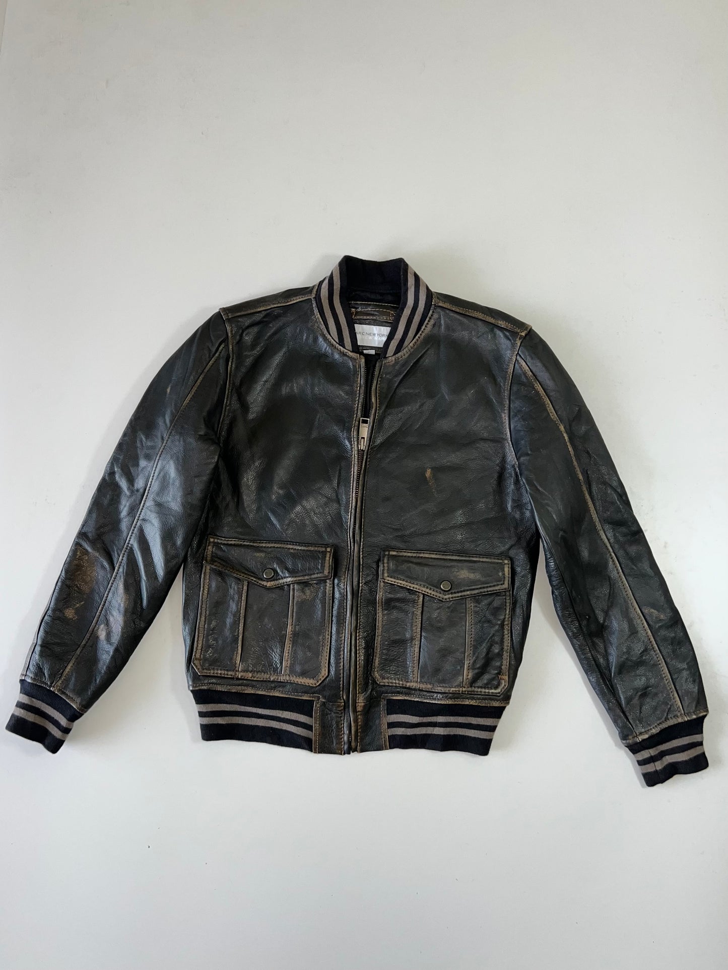 ZSuper Premium Marc N.Y Original Leather Jacket (Ultra Rare) (M)