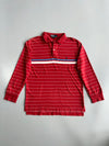 Polo Ralph Lauren Red Striped Long Sleeve Rugby Polo (L)