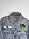 Moussy Vintage Patchwork Trucker Denim Jacket – Light Wash (S)
