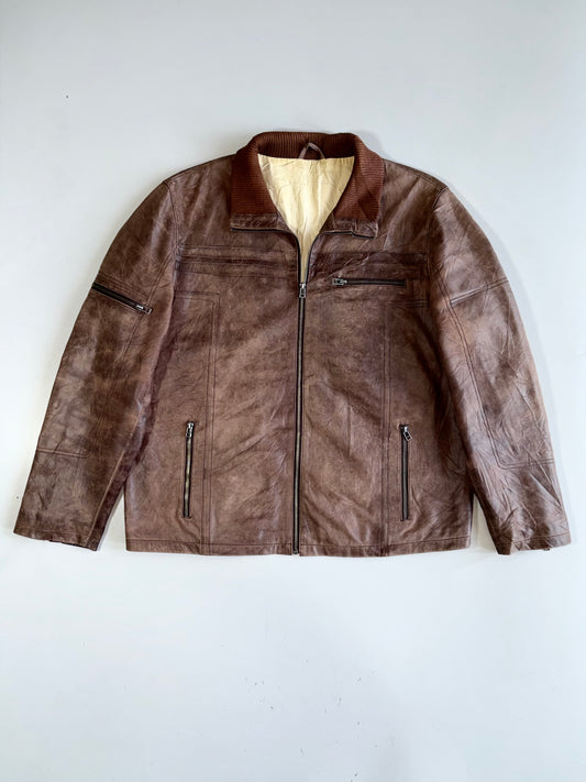 Premium Original Pure Leather Jacket (2XL)