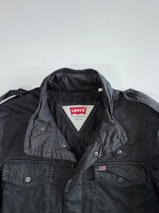 Levi’s Utility Black Field Jacket Removable/Stowable Hood (XL)