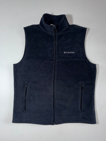 Columbia Fleece Zip Vest – Black (M)