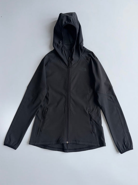 The North Face | Black Softshell Hooded Jacket | (XS)
