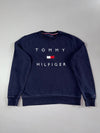 Tommy Hilfiger Flag Logo Sweatshirt – Navy Crewneck (M)