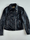 Vintage Mango Black Leather Biker Jacket Women’s (S)