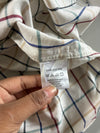 Vintage Burberry London Cream Tattersall Check Shirt (M/L)
