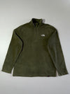 Vintage The North Face Olive Green Polartec Quarter Zip Fleece  (M)