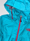 North Face Turquoise HyVent Hooded Waterproof Jacket (XS)