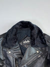 Club Genuine Leather Biker Jacket with Fur Collar (M)