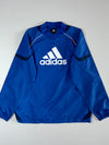 Adidas Blue Pullover Track Top (V-Neck) ,(L)