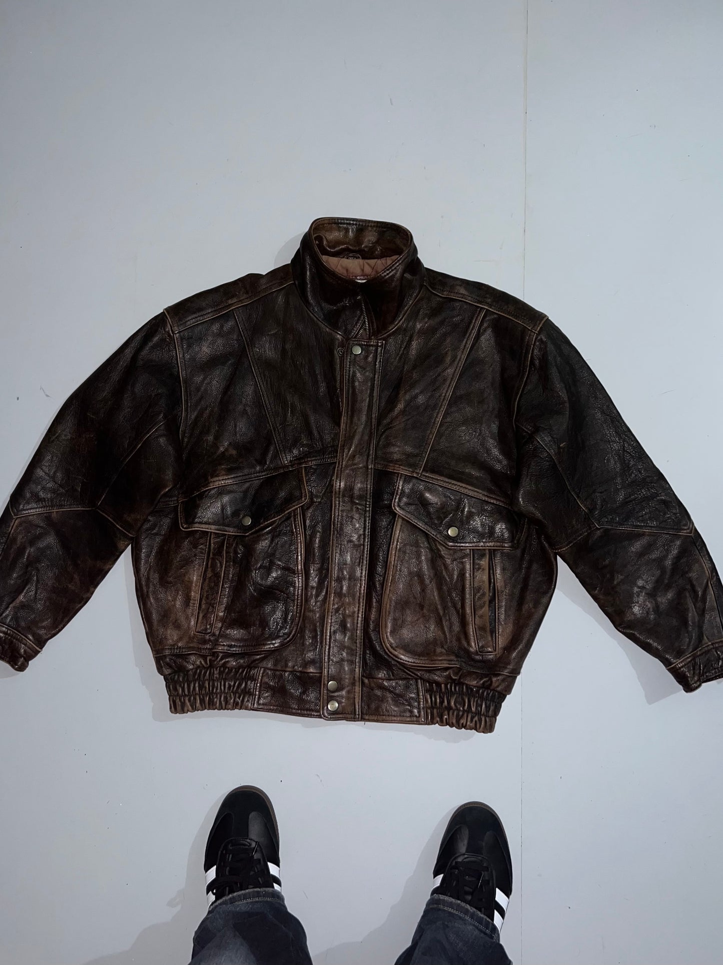 ZSuper Premium Original Leather Jacket (RARE Find) (L/XL)