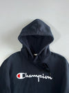 Champion Black Script Logo Hoodie (M)