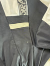 Vintage 90s Asics Activewear Line Taped Track Jacket – Black & White (L)