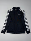 Adidas Three-Stripe Track Jacket – Black & White  (M)