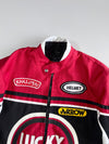 Lucky Strike Racing Jacket Lucky Strike × Arrow × Helmet patches, quilted lining (S)