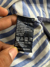 Tommy Hilfiger Nautical Stripe Polo Shirt Blue & White (L)