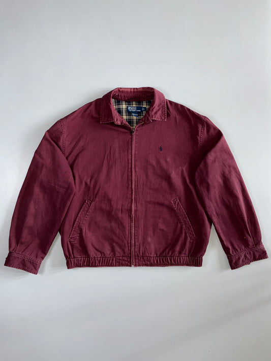 Vintage Polo Ralph Lauren Original Harrington Jacket Plaid Lined (XL)