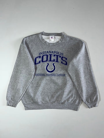 NFL Indianapolis Colts Crewneck Sweatshirt (Grey) (M)