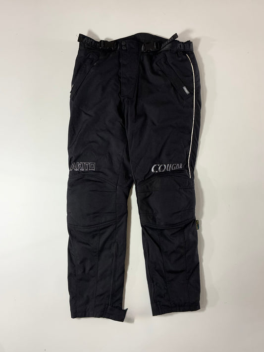 Akito Cougar Black Textile Motorcycle Pants (W:40) (L:46)