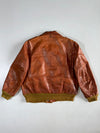 Schott NYC Brown Pure Leather Bomber Jacket Made in USA (M/L)