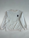 Puma White Fleece Crewneck Sweatshirt – Chest Patch Logo (XL)
