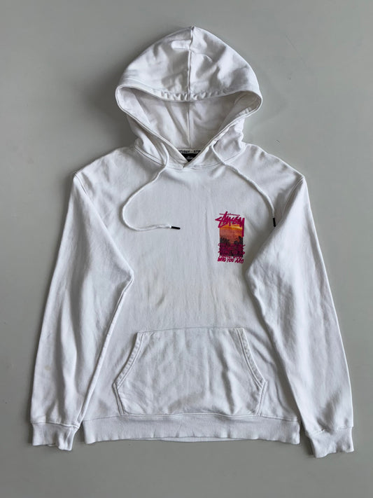 Stussy | White Sunset Photo Print Hoodie (M)