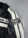 Berik-70 Racing Pure Leather Motorcycle Suit 2 Piece Set Plus Alpinestars sliders (Leather Jacket Size :S) (Biker Pant :W:28 |L:36)