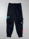 Adidas Cargo Pocket Black Tapered Joggers (W:29) (L:37)