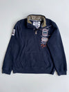 Camp David | Heli Skiing Alaska Embroidered Quarter-Zip Navy (Xl)