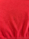 Tommy Hilfiger Cotton Cashmere V-Neck Sweater – Washed Red (XL)