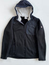 Spyder Black Knit Fleece Jacket with Sherpa-Lined Hood (L)