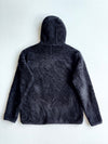 National Geographic Black Sherpa Fleece Zip-Up Hooded Jacket (L)