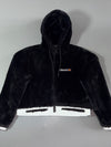 Ellesse | Faux Fur Cropped Hoodie Black | Women’s (L)